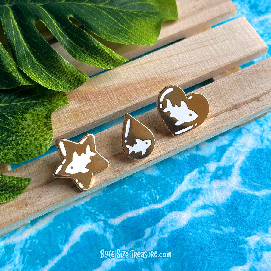 Shark Life Enamel Mini Pins