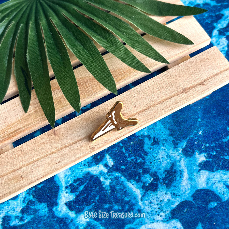 Shark Tooth Enamel Mini Pins