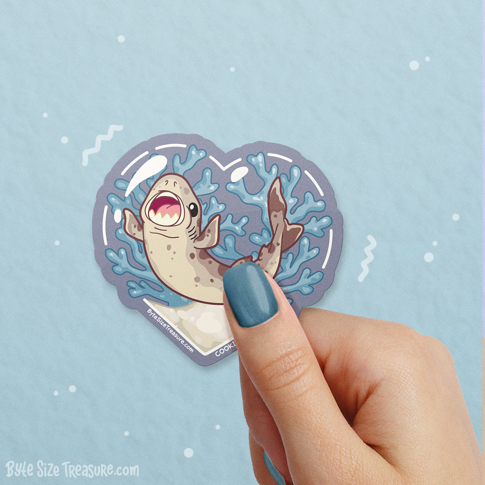 Cookie Cutter Shark Vinyl Sticker