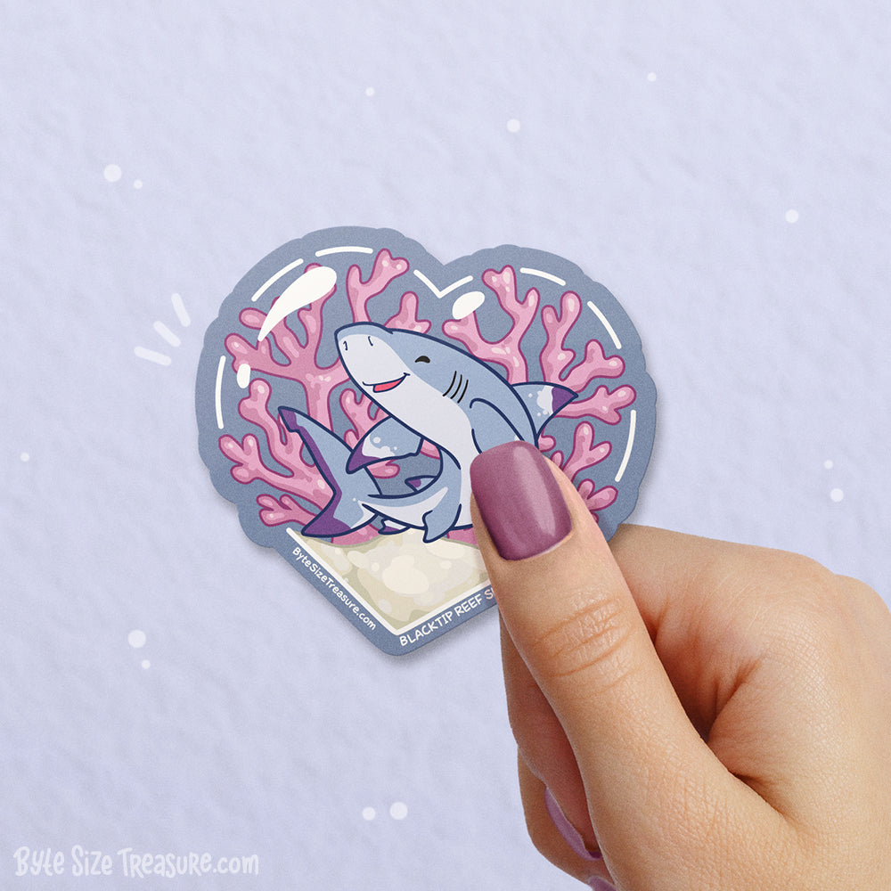 Blacktip Reef Shark Vinyl Sticker