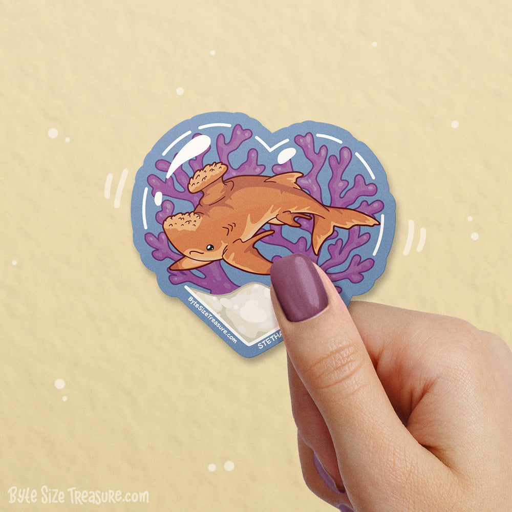 Stethacanthus Vinyl Sticker