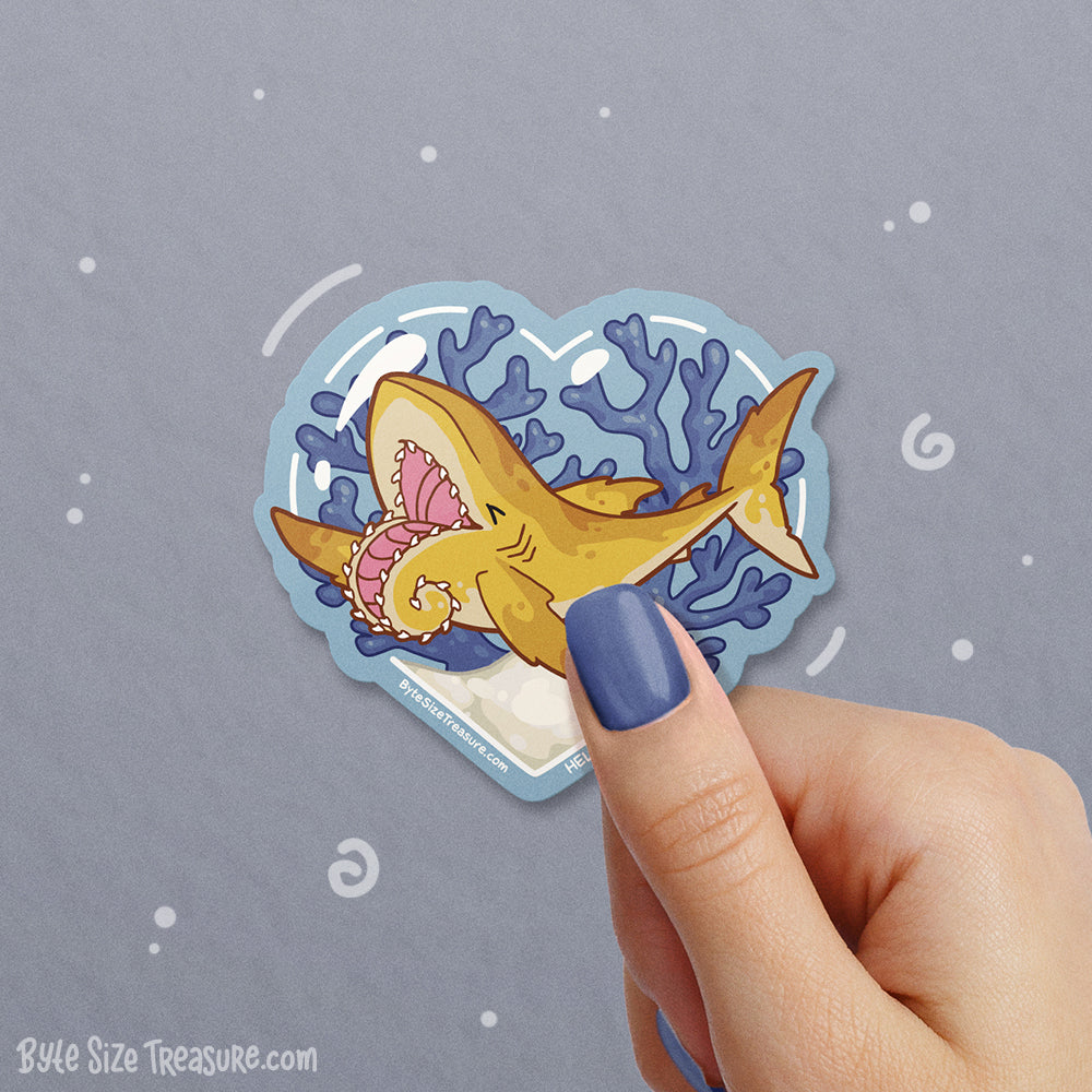 Helicoprion Vinyl Sticker