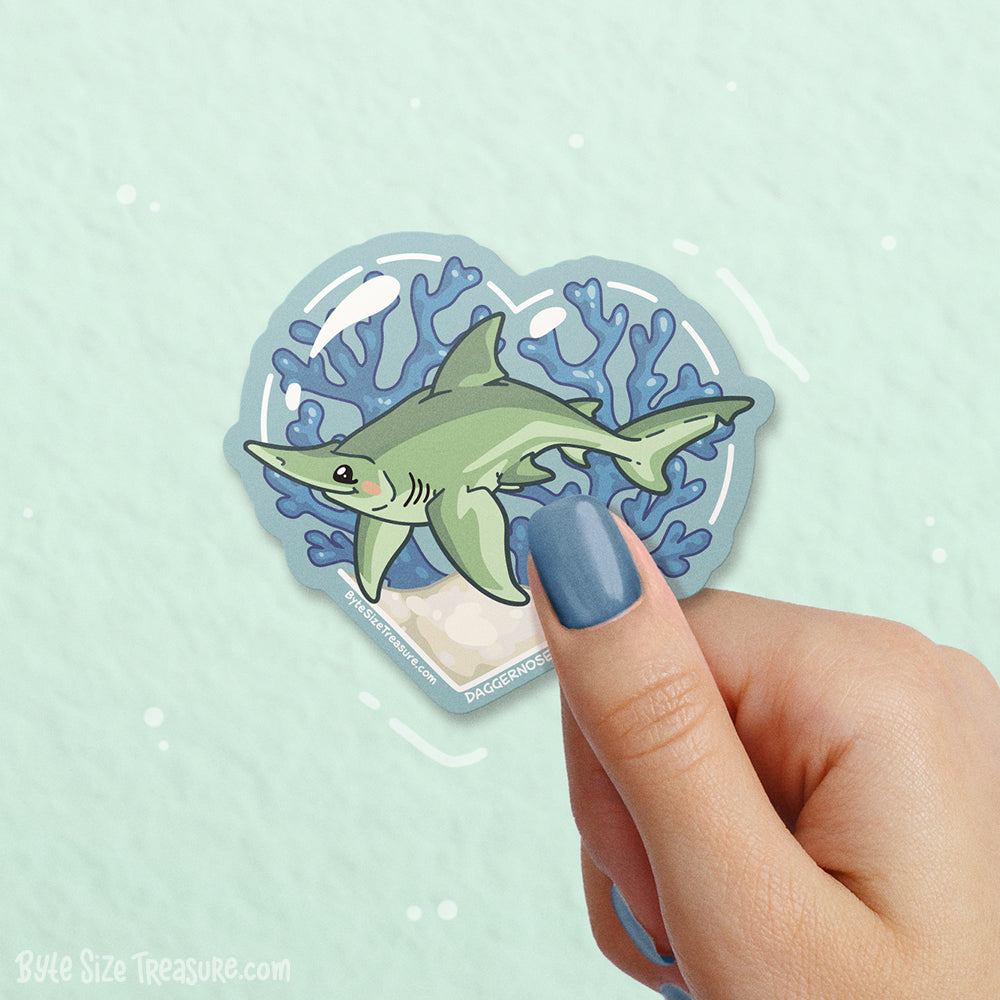 Daggernose Shark Vinyl Sticker