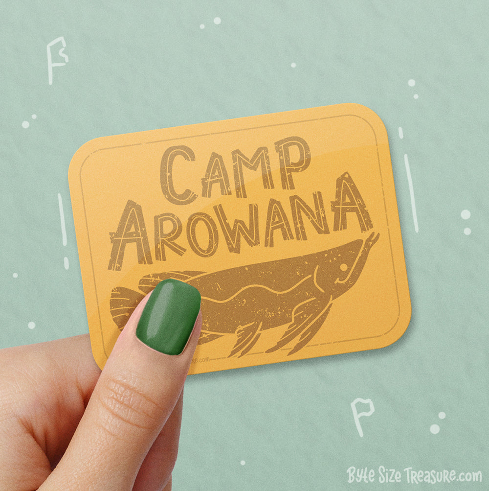 Camp Arowana Vinyl Sticker