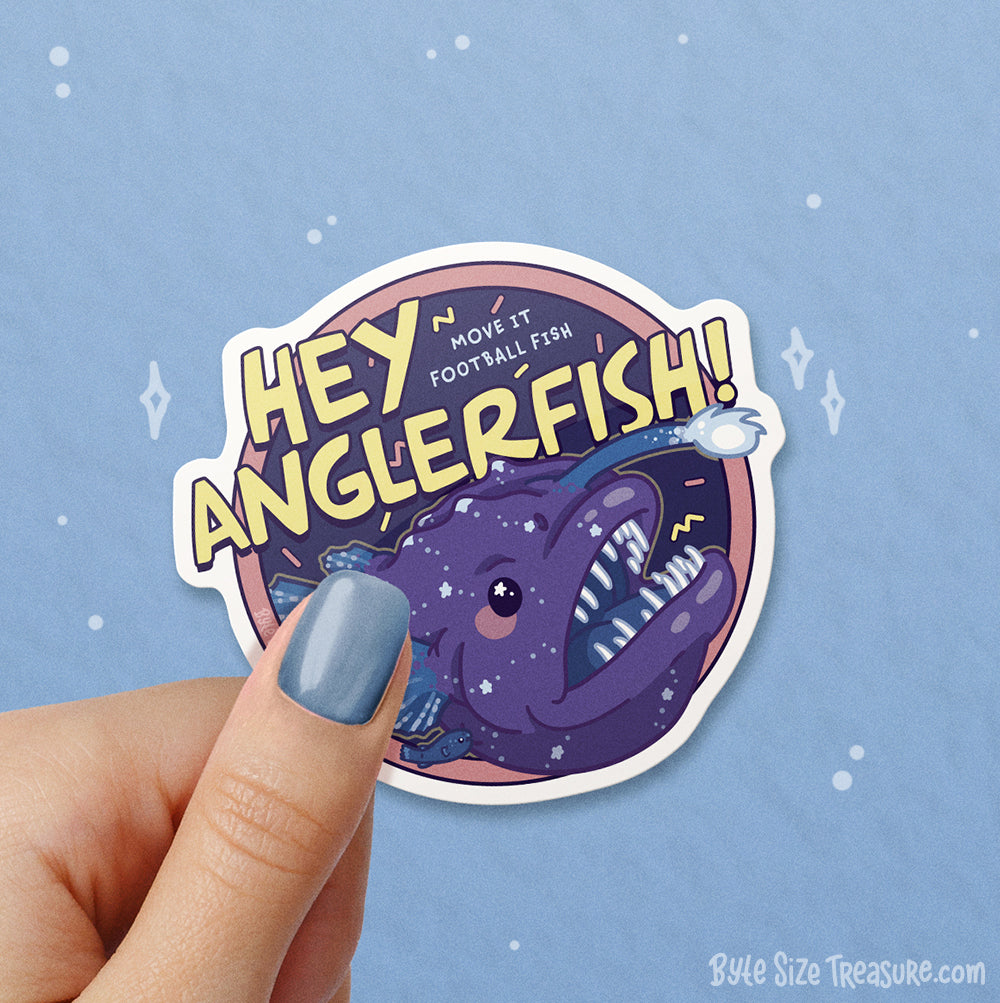 Hey Anglerfish! Vinyl Sticker