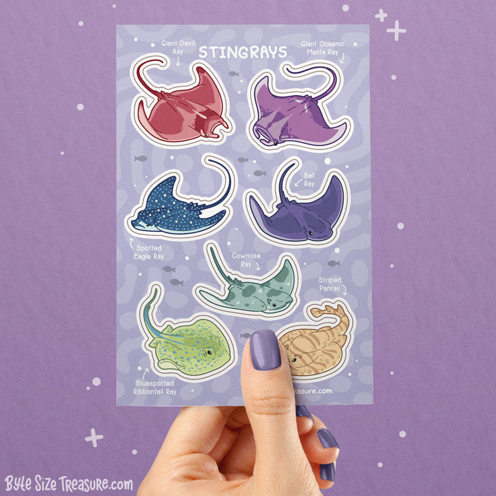 Stingrays 2 Sticker Sheet