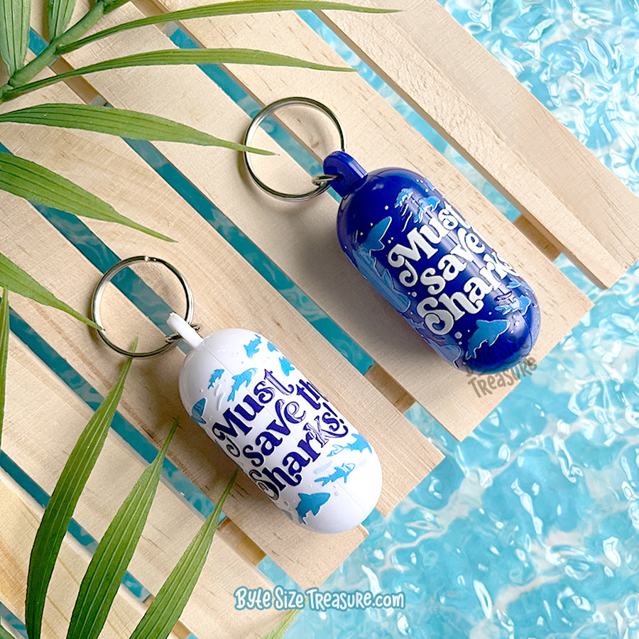 Must Save the Sharks Buoy Buddy Keychain