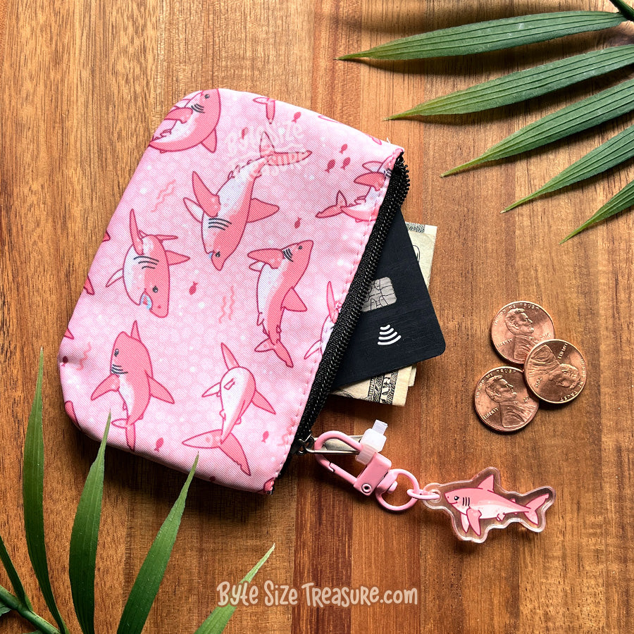 Salmon Shark Coin Purse