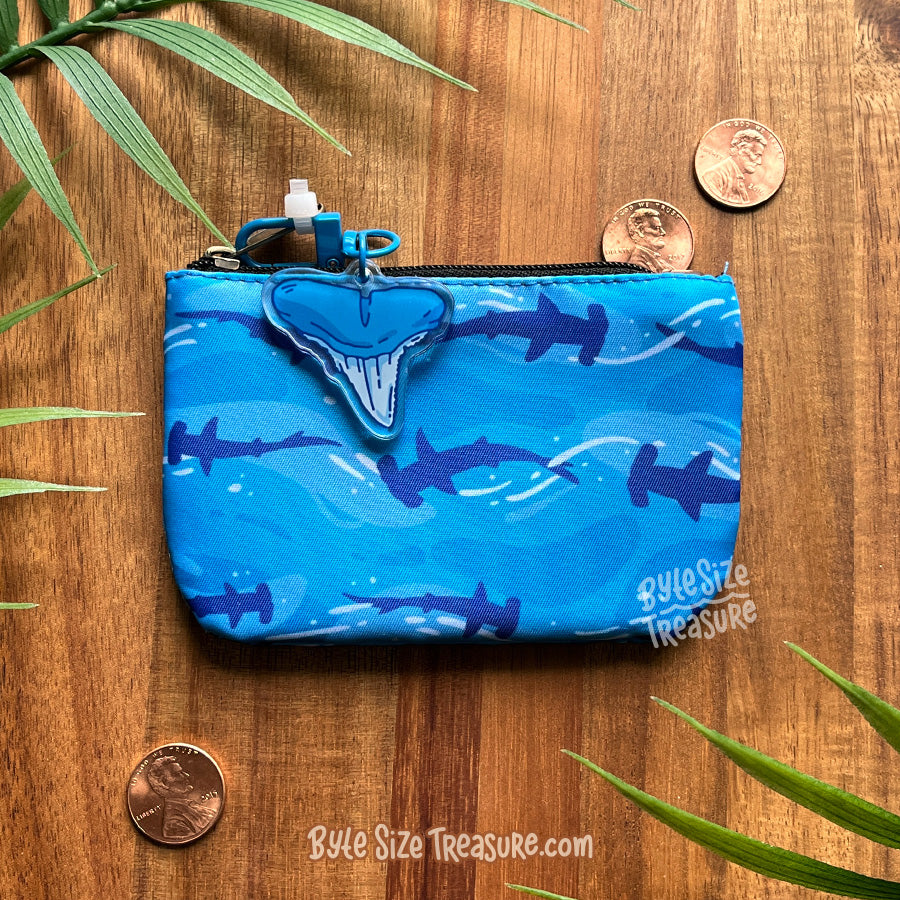 Shark Silhouettes Coin Purse