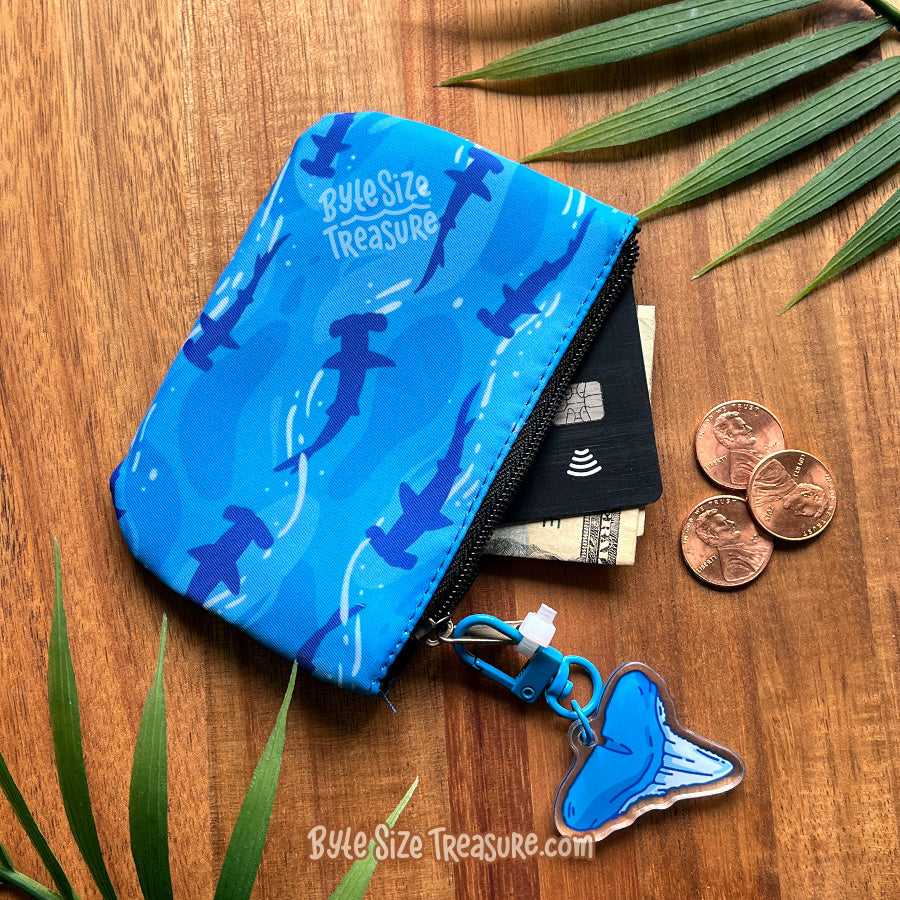 Shark Silhouettes Coin Purse