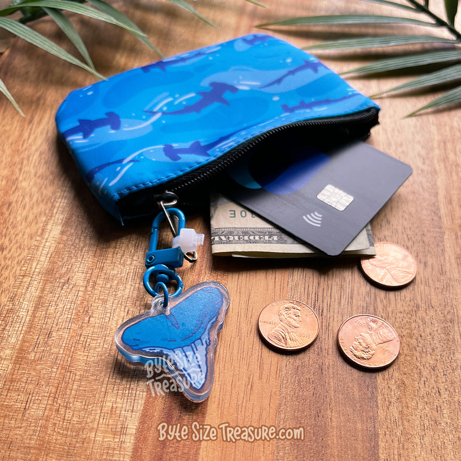 Shark Silhouettes Coin Purse