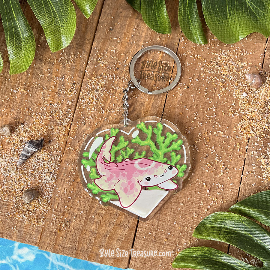 Angel Shark Acrylic Keychain