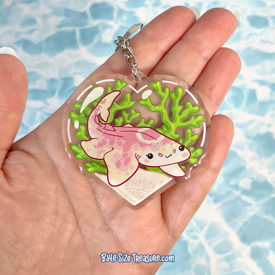 Angel Shark Acrylic Keychain
