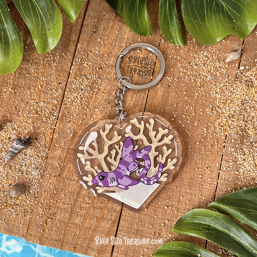 Bamboo Shark Acrylic Keychain