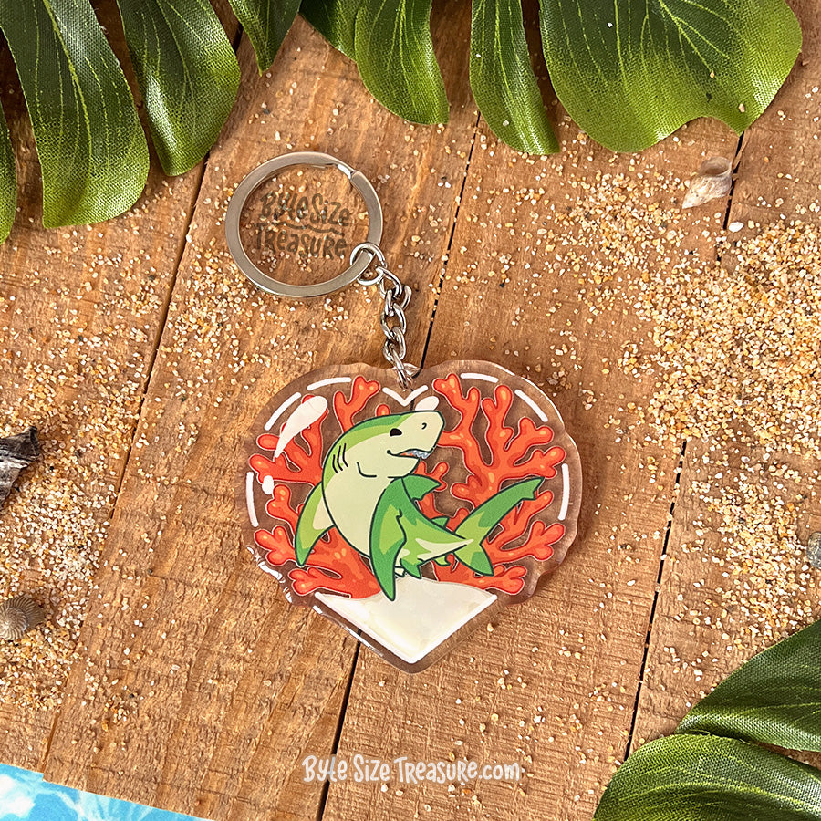 Bull Shark Acrylic Keychain