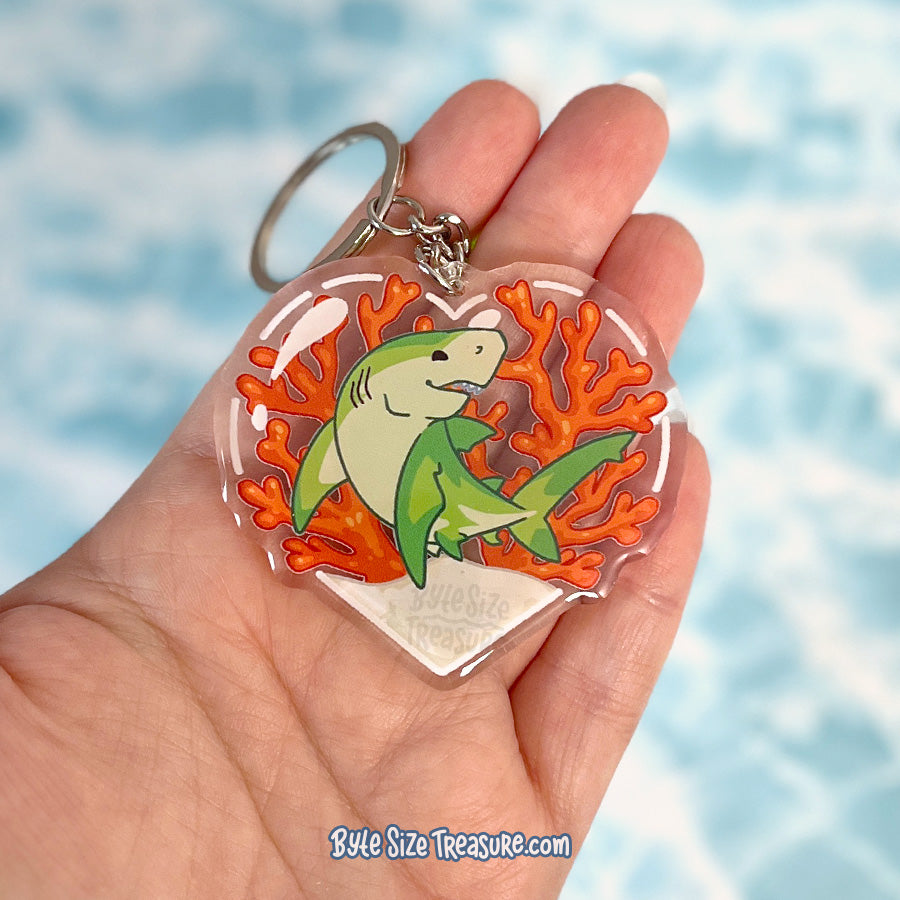 Bull Shark Acrylic Keychain