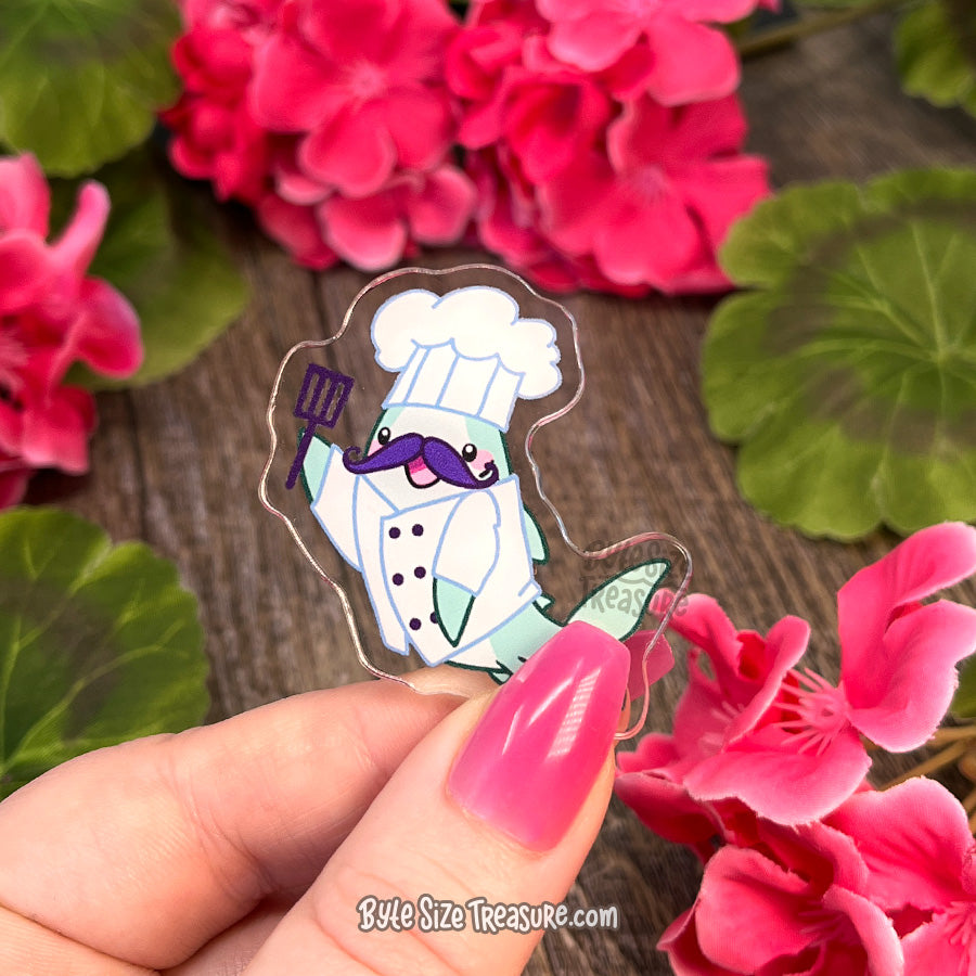 Chef Costume Acrylic Pin