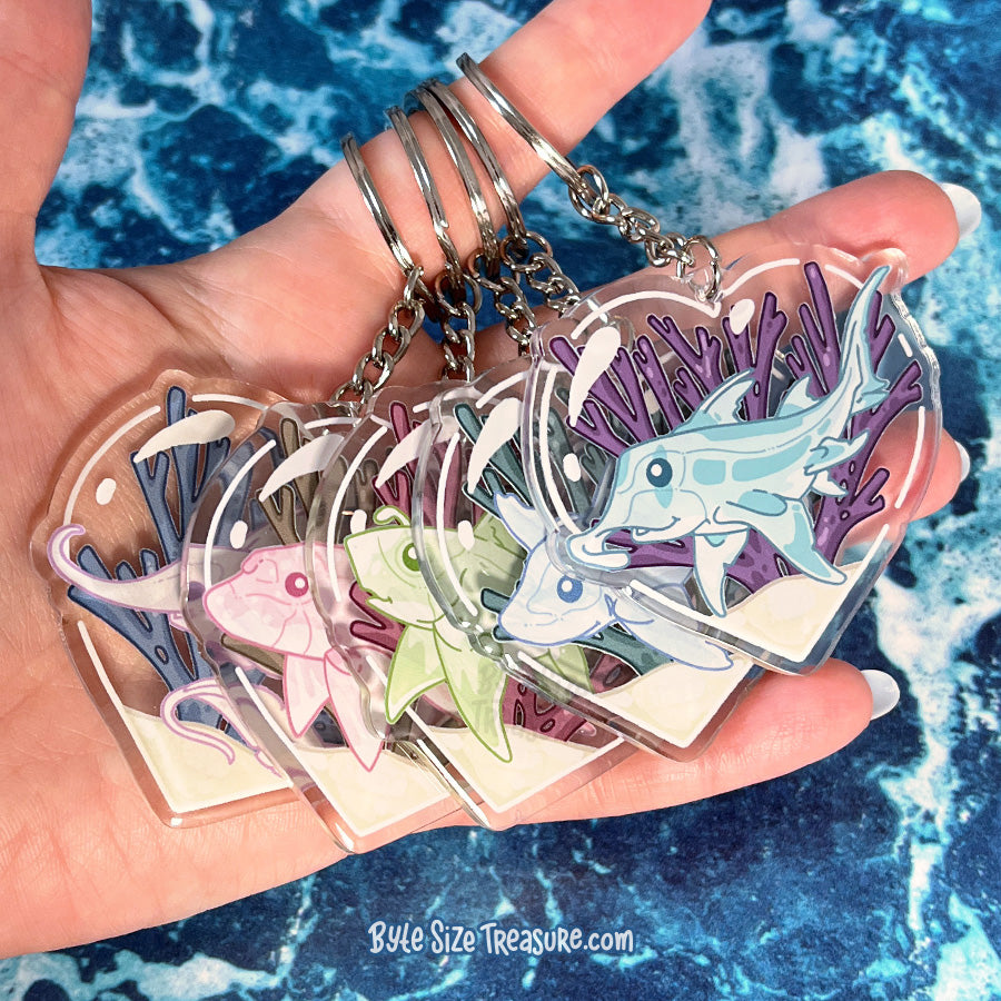 Australian Ghostshark Acrylic Keychain