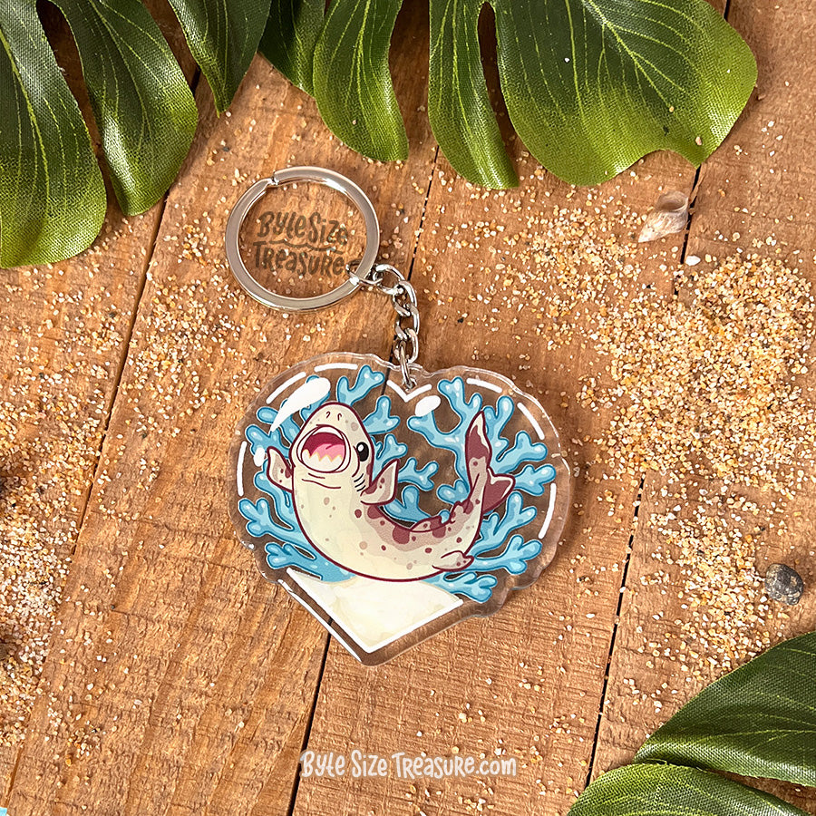 Cookie Cutter Shark Acrylic Keychain
