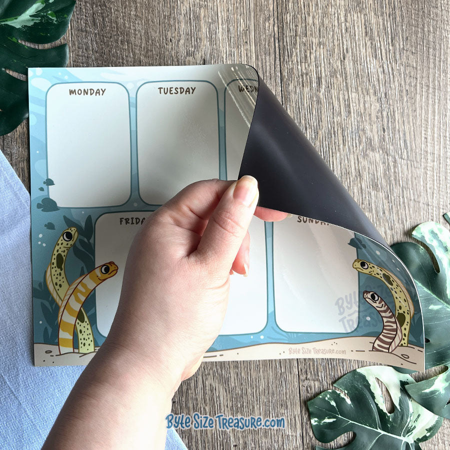Garden Eel Magnetic, Dry-Erase Weekly Planner