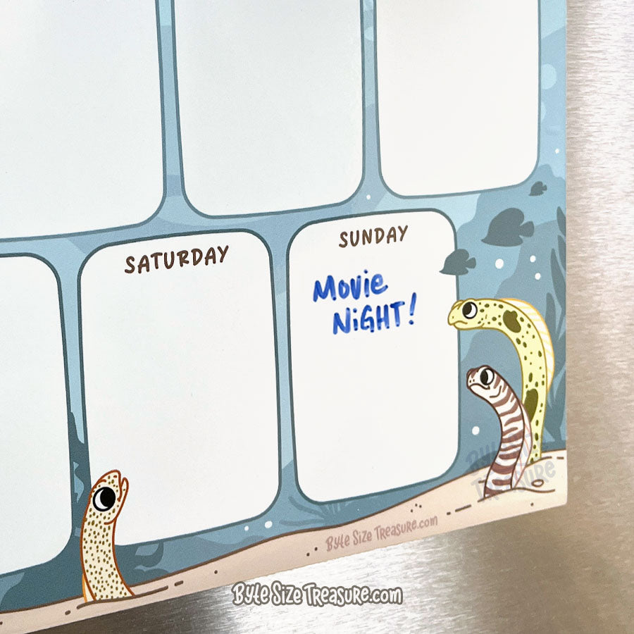 Garden Eel Magnetic, Dry-Erase Weekly Planner