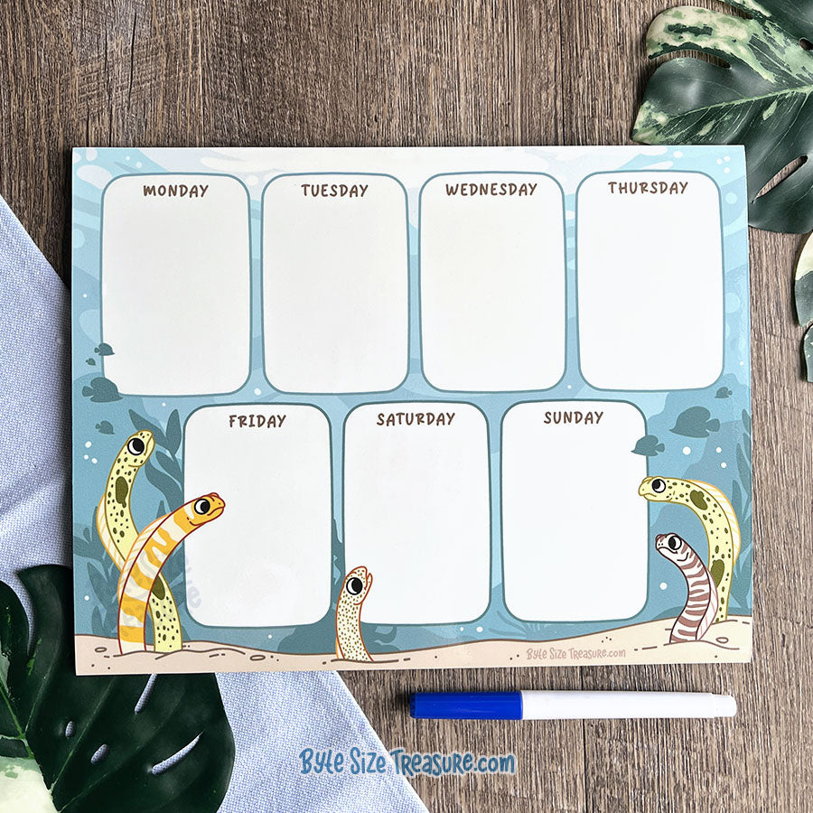 Garden Eel Magnetic, Dry-Erase Weekly Planner