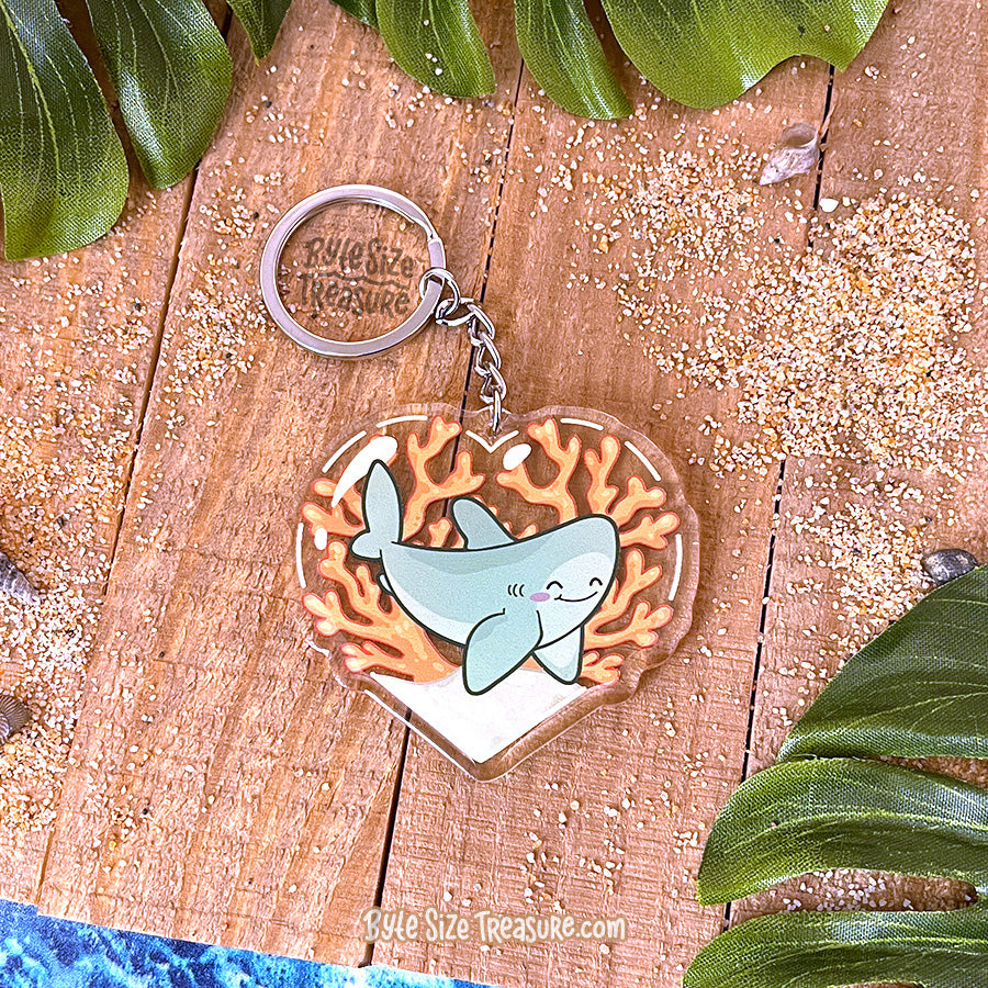 Great White Shark Acrylic Keychain