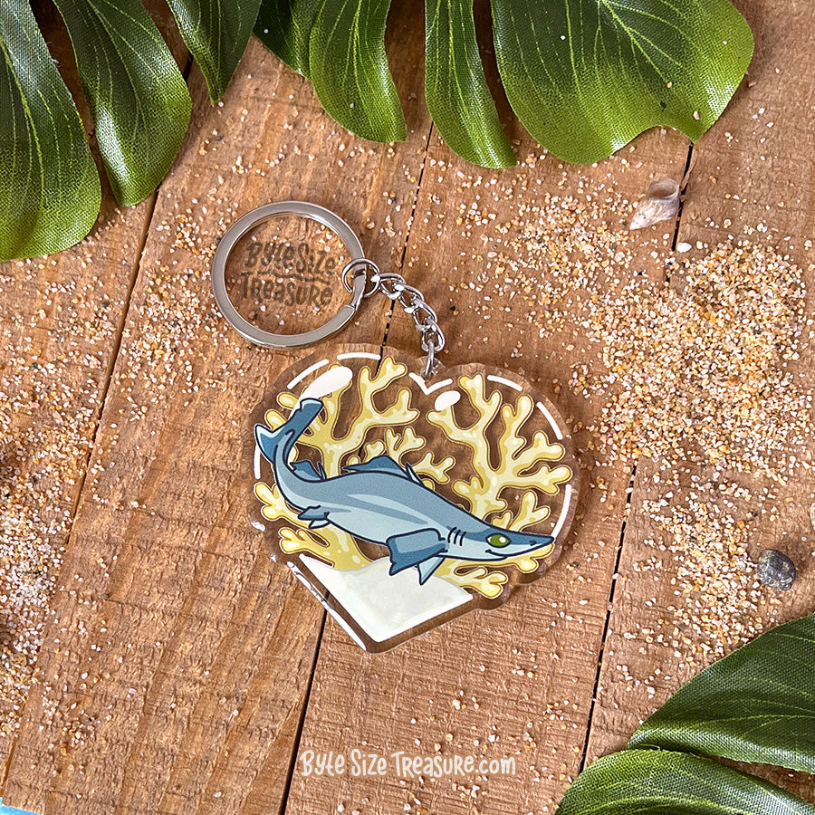 Gulper Shark Acrylic Keychain