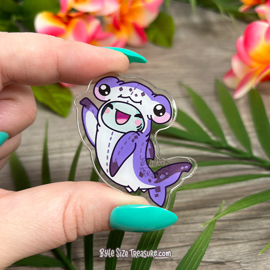 Hammerhead Shark Costume Acrylic Pin