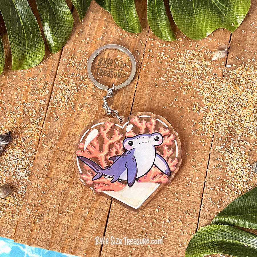 Hammerhead Shark Acrylic Keychain