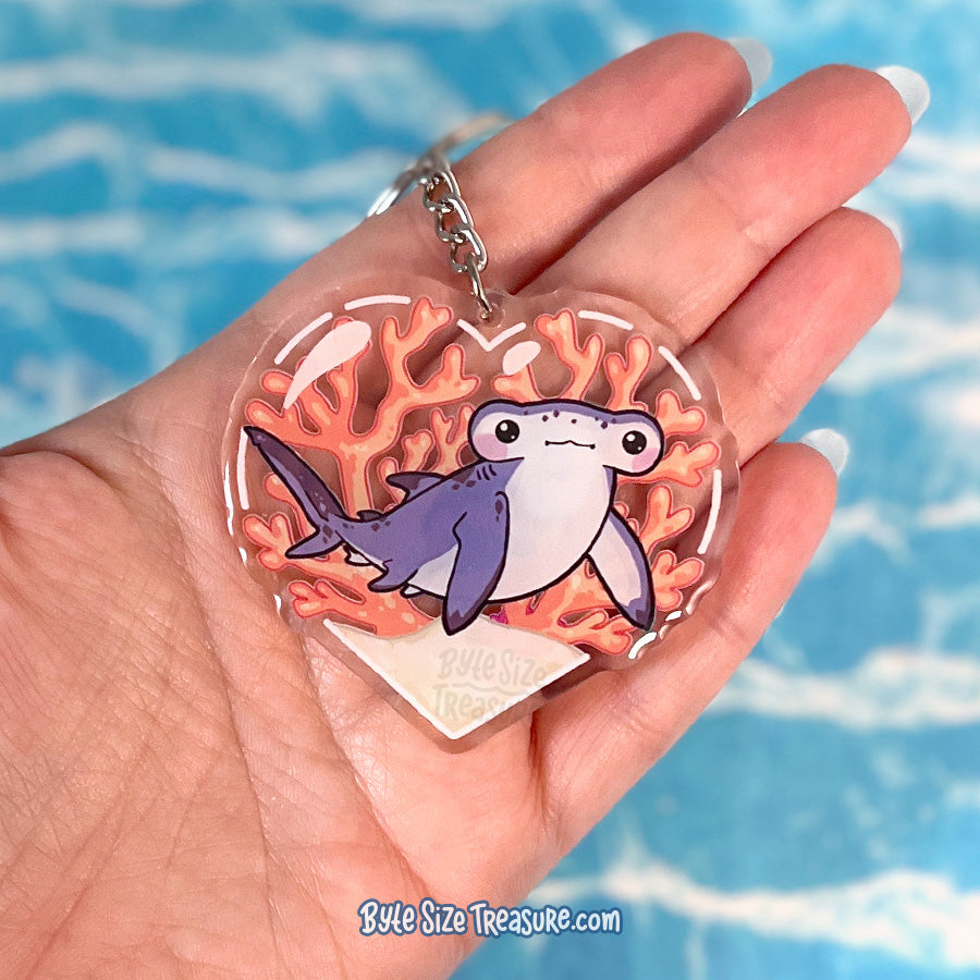 Hammerhead Shark Acrylic Keychain