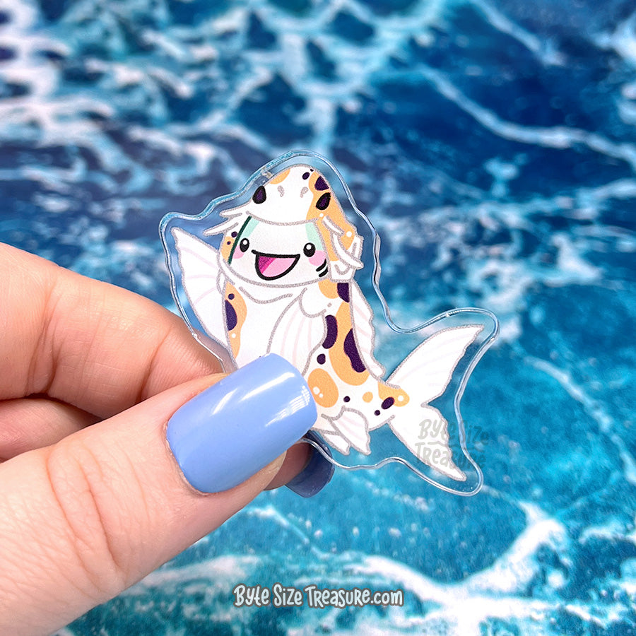 Koi Fish Costume Acrylic Pin