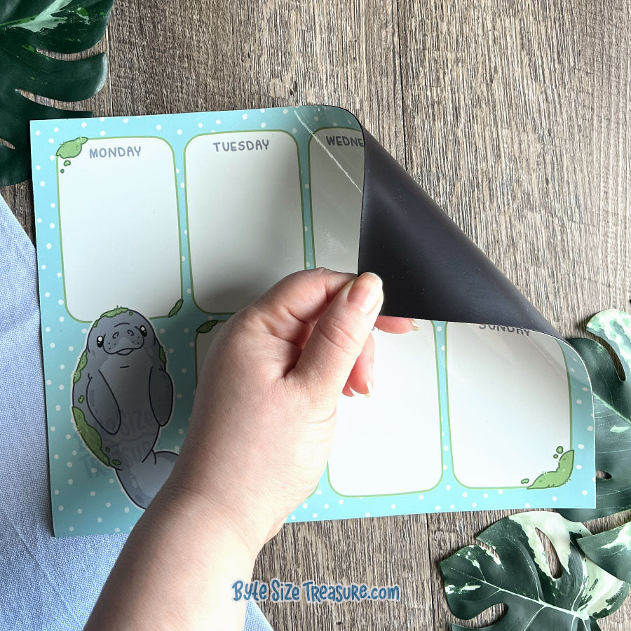 Manatee Magnetic, Dry-Erase Weekly Planner