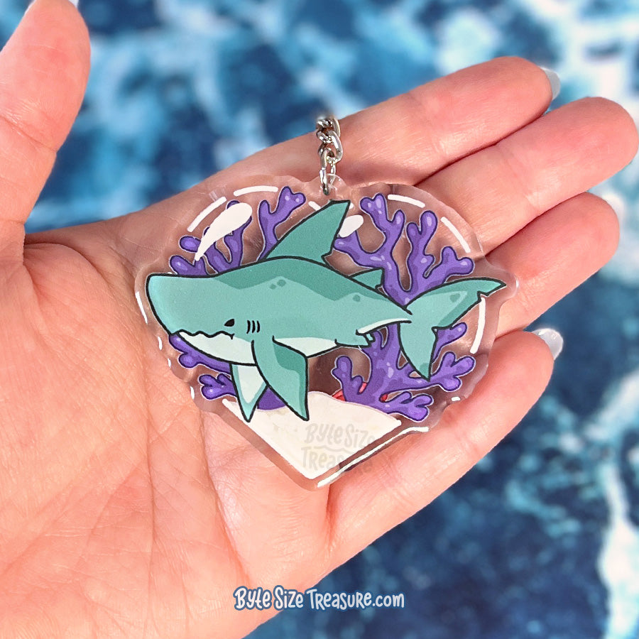 Megalodon Acrylic Keychain