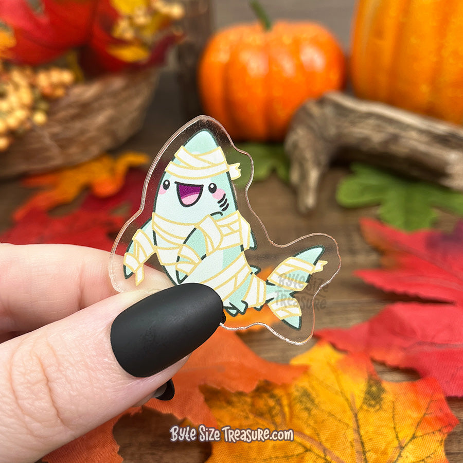 Mummy Costume Acrylic Pin