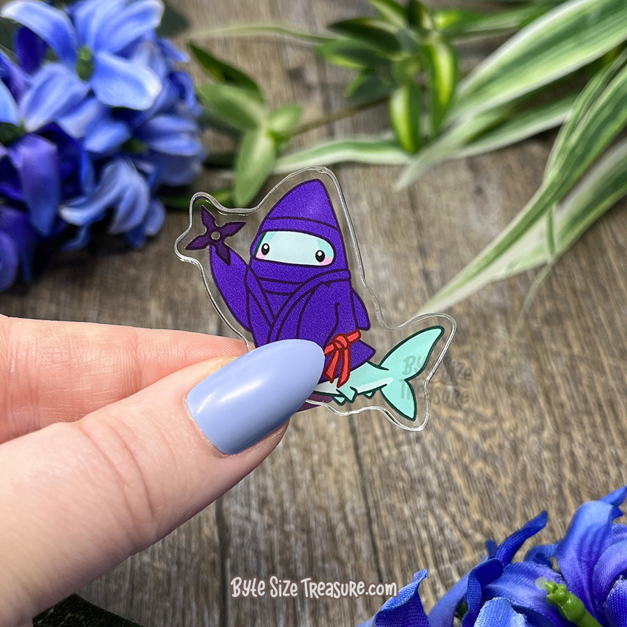 Ninja Costume Acrylic Pin