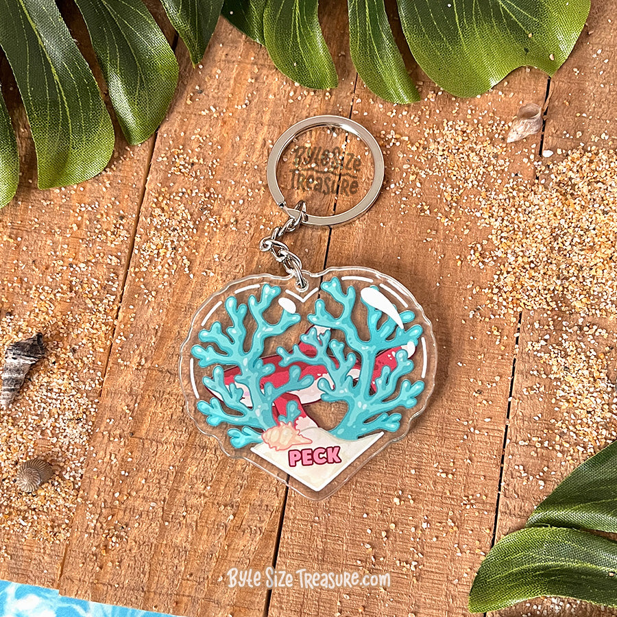 Oceanic Whitetip Shark Acrylic Keychain