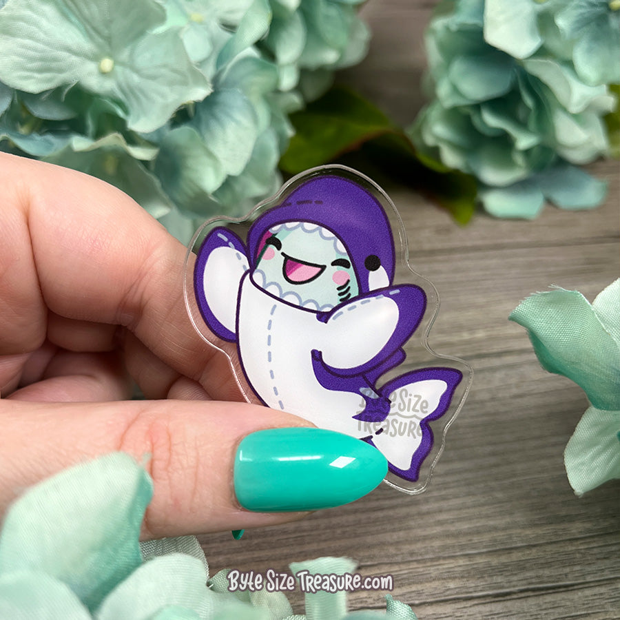 Orca Costume Acrylic Pin