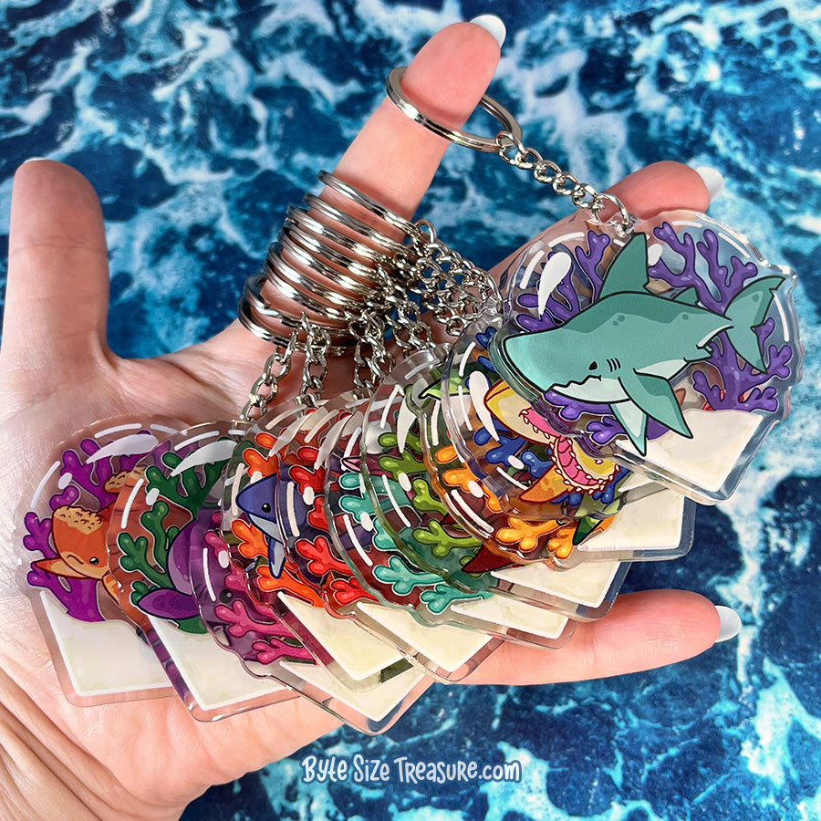 Megalodon Acrylic Keychain