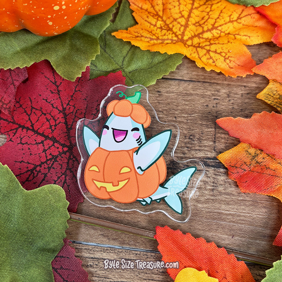 Pumpkin Costume Acrylic Pin