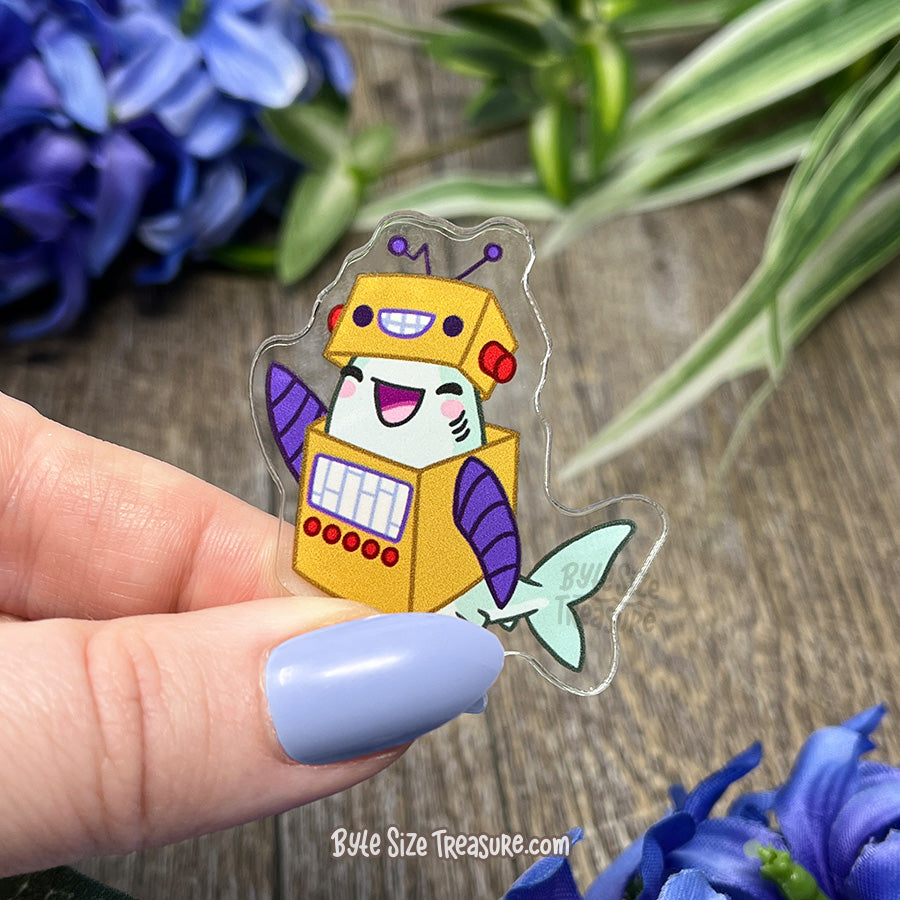 Robot Costume Acrylic Pin