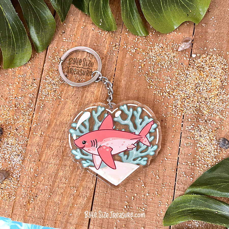 Salmon Shark Acrylic Keychain
