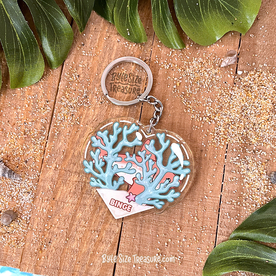 Salmon Shark Acrylic Keychain