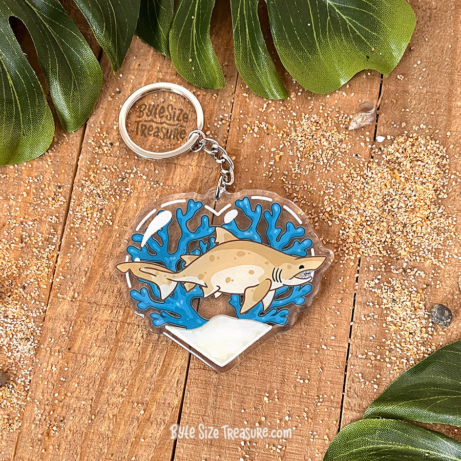 Sand Tiger Shark Acrylic Keychain