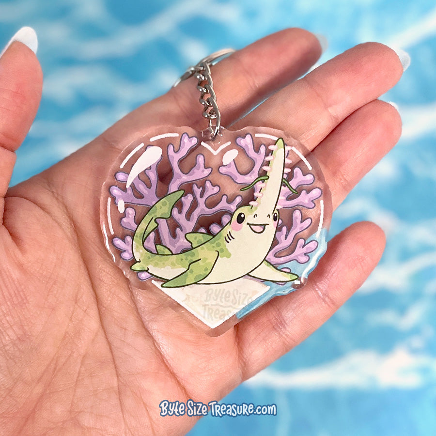 Saw Shark Acrylic Keychain