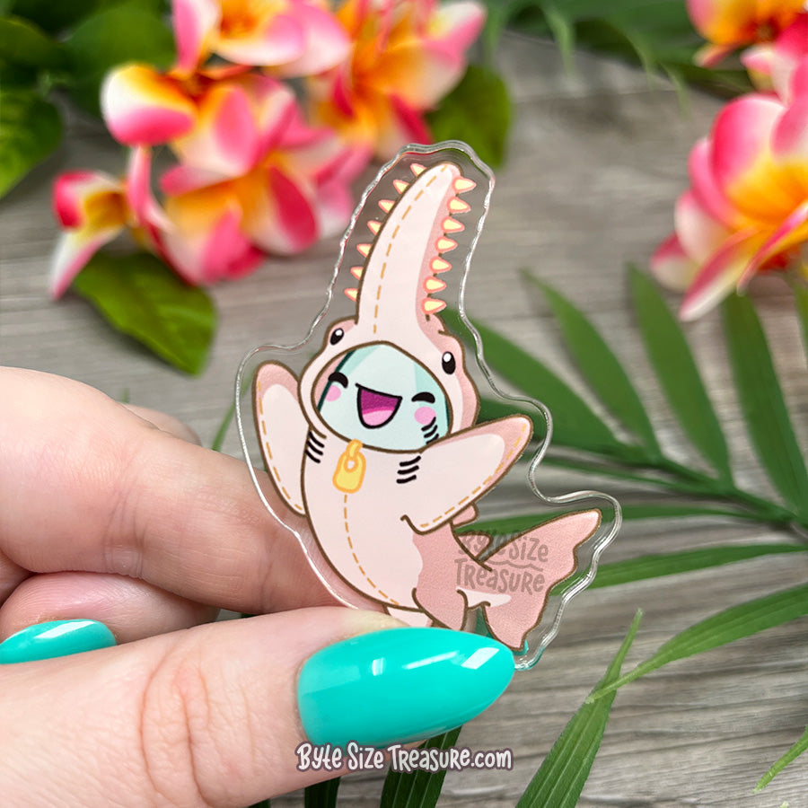 Sawfish Costume Acrylic Pin