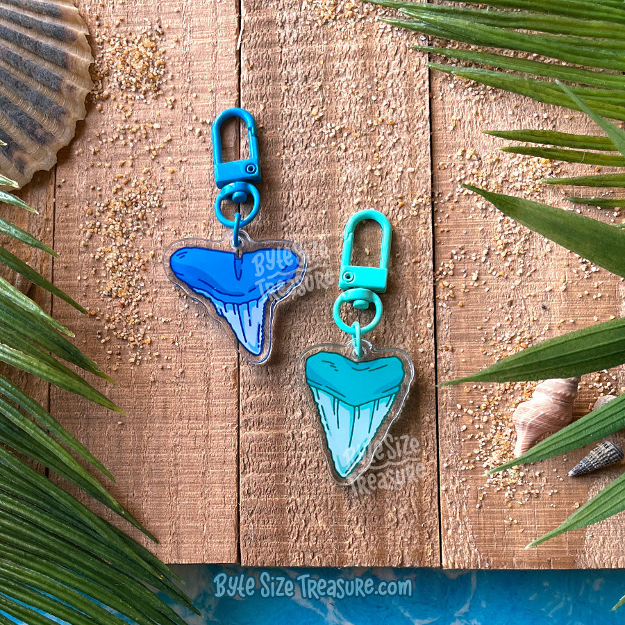 Shark Teeth Acrylic Keychain