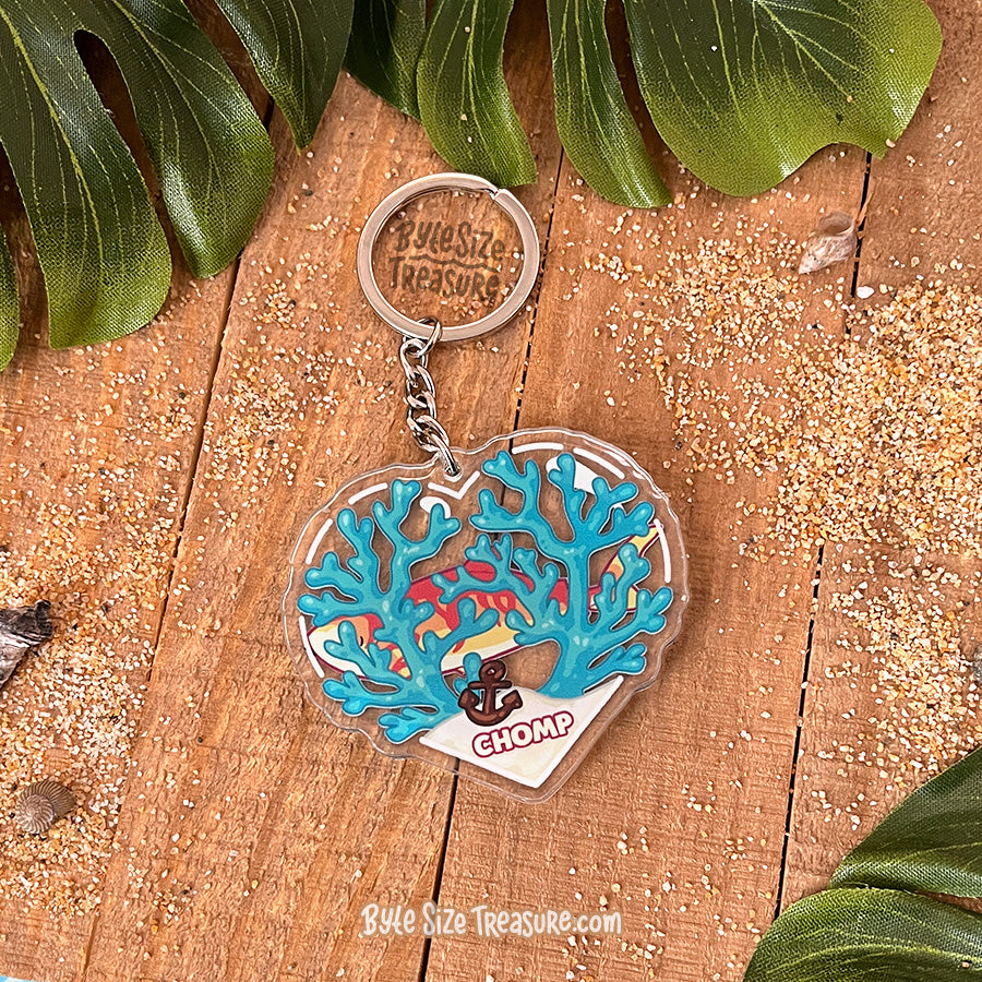 Tiger Shark Acrylic Keychain