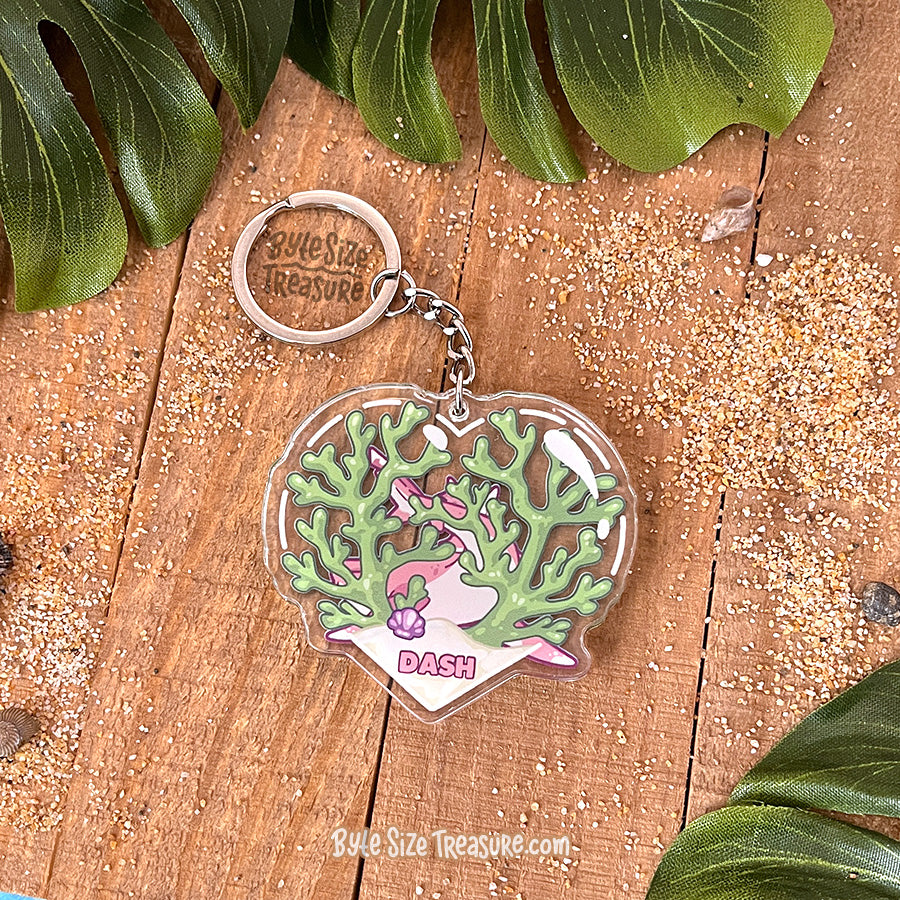 Whitetip Reef Shark Acrylic Keychain