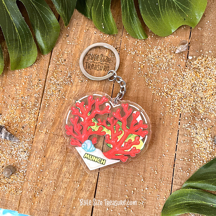 Zebra Shark Acrylic Keychain